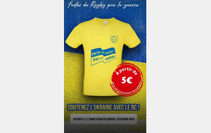 SOLIDARITE UKRAINE : Vente de Tee-shirt